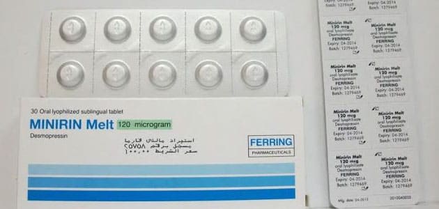 دواعي استعمال دواء مينيرين Minirin tabs والآثار الجانبية